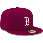 New Era Boston Red Sox Maroon Basic 59fifty Fitted Cap