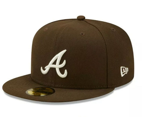 New Era Atlanta Braves Basic Brown 59fifty Fitted Cap – The hat Dog