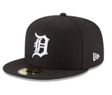 New Era Detroit Tigers Basic Black & White 59fifty Fitted Cap