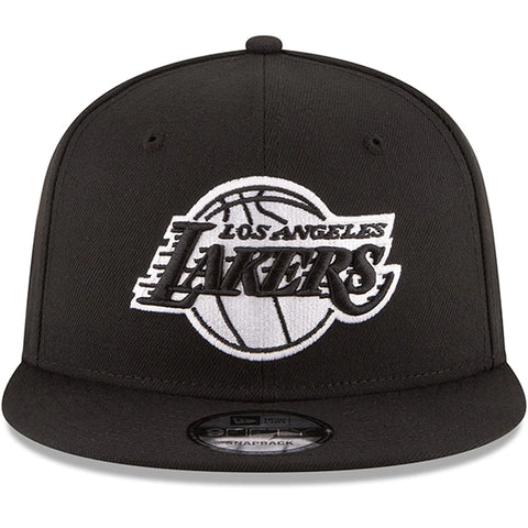 New Era Los Angeles Lakers Black & White 9fifty Snapback Cap