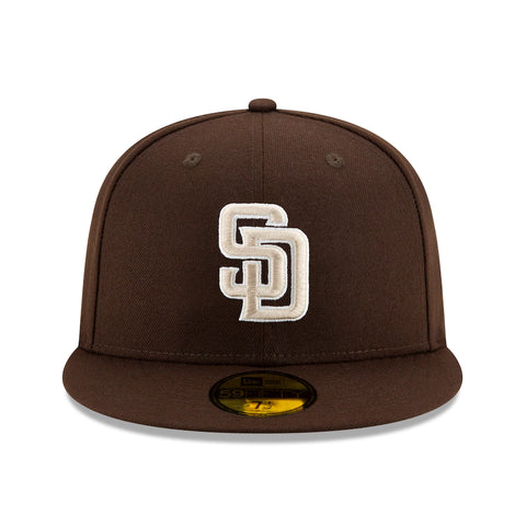 New Era San Diego Padres  Brown Alternate Authentic Collection On-field 59fifty Fitted Cap