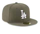 New Era Los Angeles Dodgers Olive Green Fashion Color 59fifty Fitted Cap