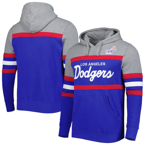 Mitchell and Ness Los Angeles Dodgers Head Coach Pullover Hoodie
