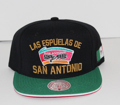 Mitchell and Ness San Antonio Spurs Mexican Heritage Snapback