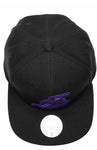 Mitchell and Ness Los Angeles Lakers Black Core Basic Snapback Cap