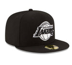 New Era Los Angeles Lakers Black & White 59fifty Fitted