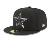 New Era Dallas Cowboys Black & White 59fifty Fitted Cap