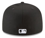 New Era Los Angeles Angels Black and White 59fifty Fitted Cap