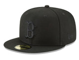 New Era Boston Red Sox Blacked Out 59fifty Fitted Cap