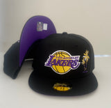 New Era Los Angeles Lakers Describe Purple UV 59fifty Fitted Cap