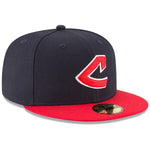 New Era Cleveland Indians  Cooperstown Collection Logo 59fifty Fitted Cap