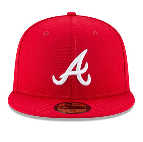 New Era Atlanta Braves Scarlet Fashion Color 59fifty Fitted Cap