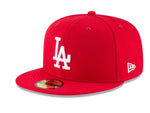New Era Los Angeles Dodgers Basic Scarlet 59Fifty Fitted Cap