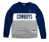 Mitchell and Ness Dallas Cowboys  Women’s Color Block Pullover Sweatshirt