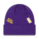 New Era Los Angeles Lakers Purple Identity Cuffed Knit Beanie