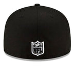 New Era Los Ángeles Rams Black and White 59fifty Fitted Cap