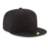 New Era Detroit Tigers Blacked Out 59fifty Fitted Cap