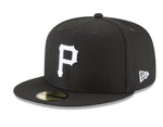 New Era Pittsburgh Pirates Basic Black and White 59fifty Fitted Cap